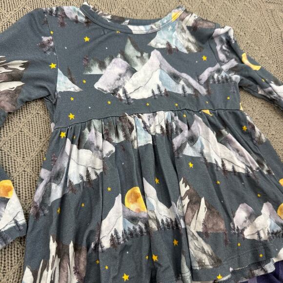 POSH PEANUT Baby Girl's 2 Piece Forrester Long Sleeve Peplum Top & Bloomers Set - Picture 2 of 7